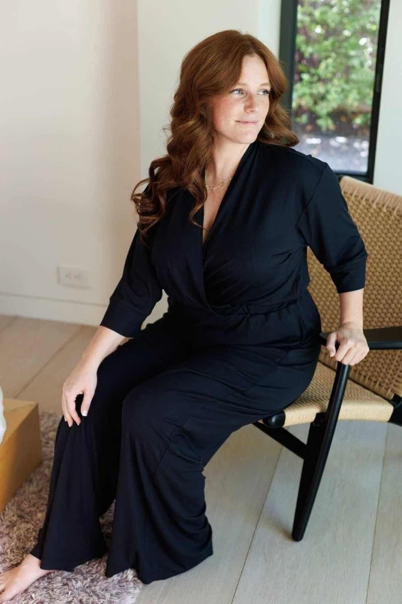 Emma Ribbed Nursing Jumpsuit - Image 5