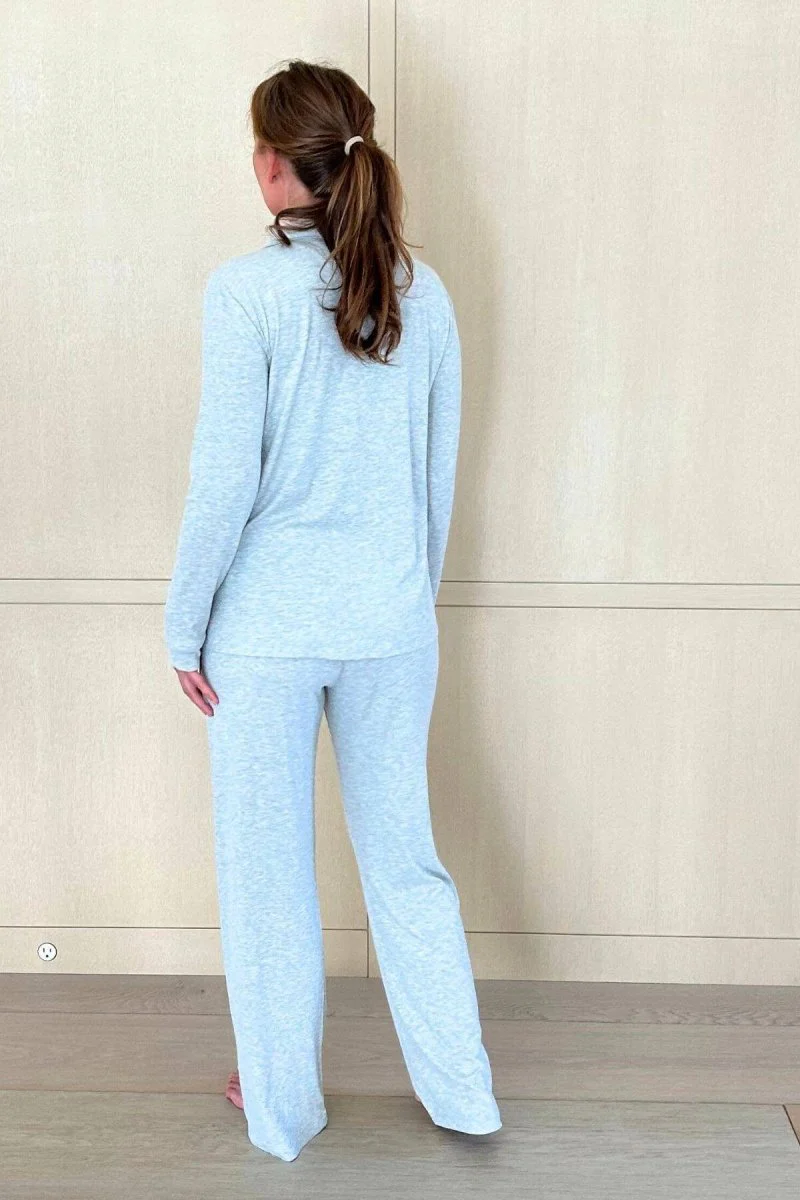 Juliette Ribbed Long Sleeve Pajama Set - Image 4