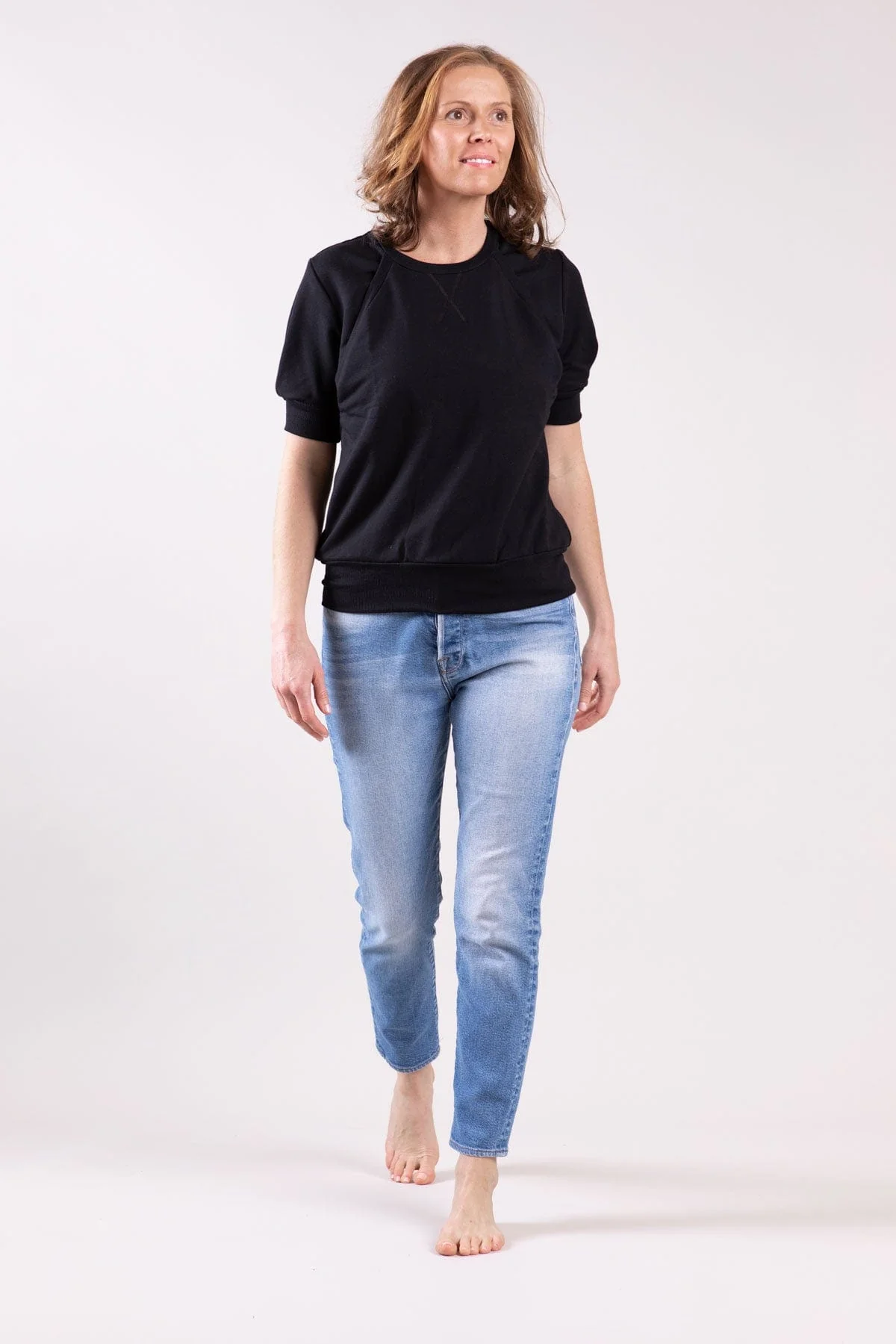 Keren Fleece Short Sleeve Nursing Sweatshirt - Image 5