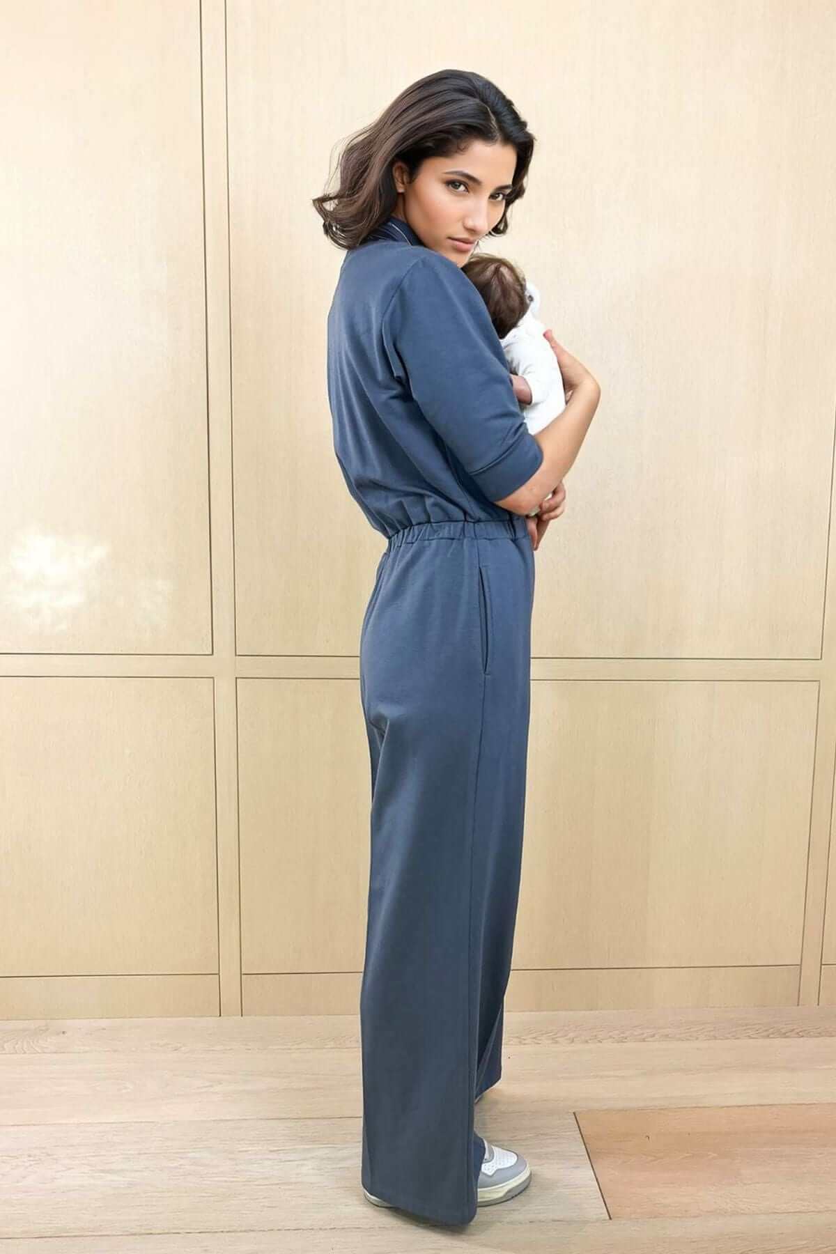 Megan Fleece Nursing Jumpsuit - Image 5