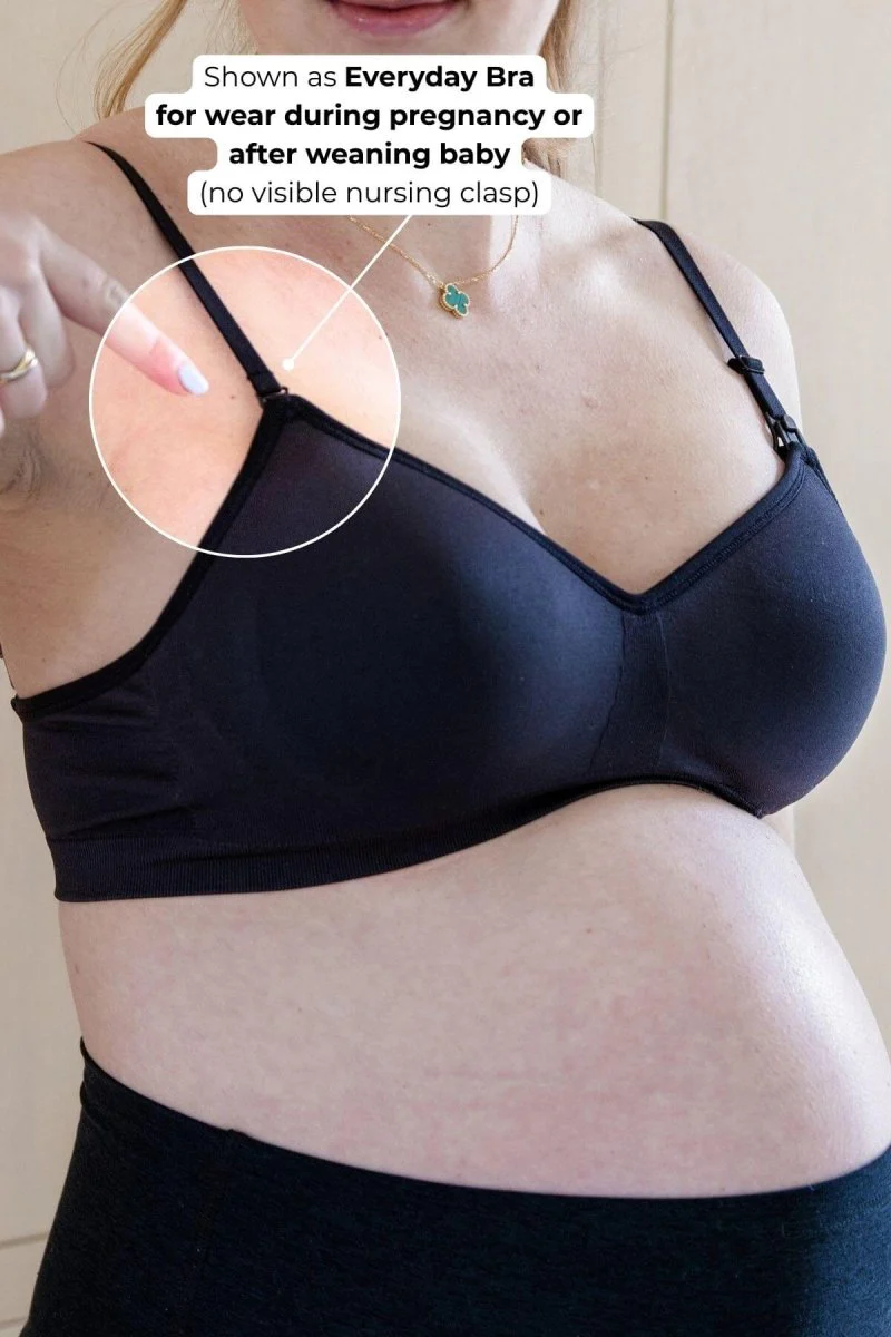 Stages Maternity, Nursing & Wearable Pump Bra | Midnight - Image 4