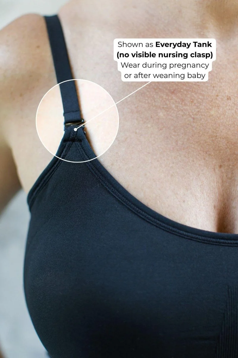 Stages Maternity, Nursing & Wearable Pump Tank Top | Midnight - Image 5