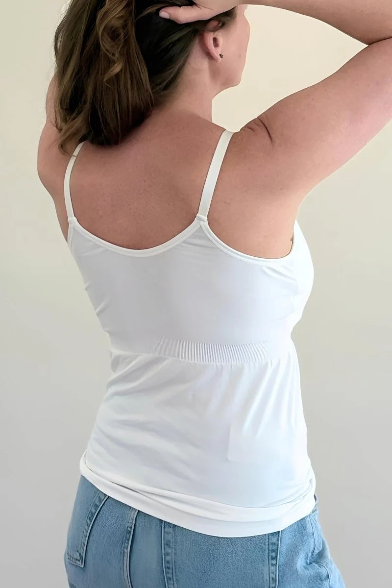Stages Maternity, Nursing & Wearable Pump Tank Top | Pearl - Image 10