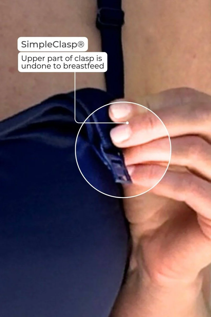 SuperMom® Silhouette Nursing & Pumping Seamless Tank | Indigo - Image 7