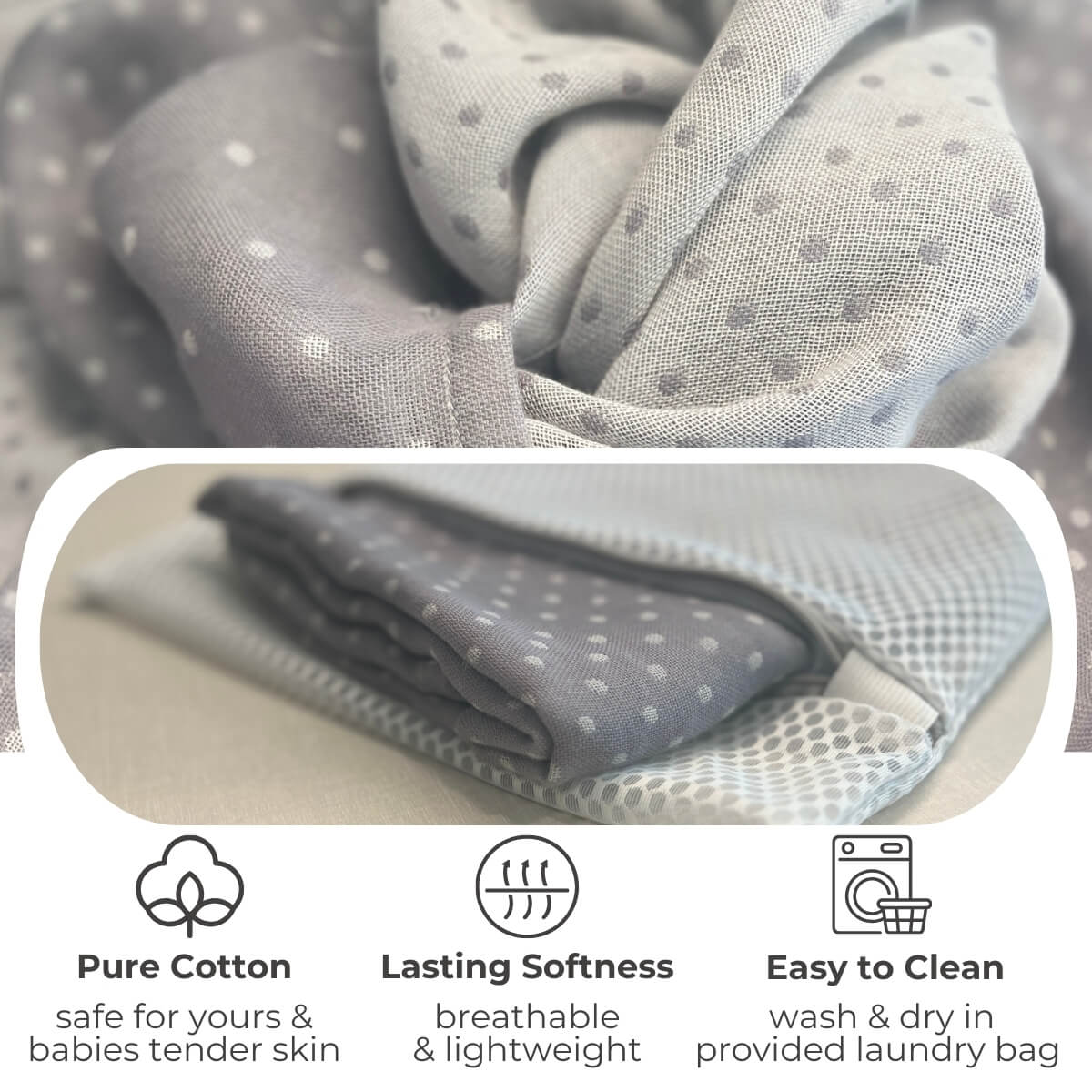 The Haven™ 100% Cotton 7-in-1 Nursing Cover - Image 23