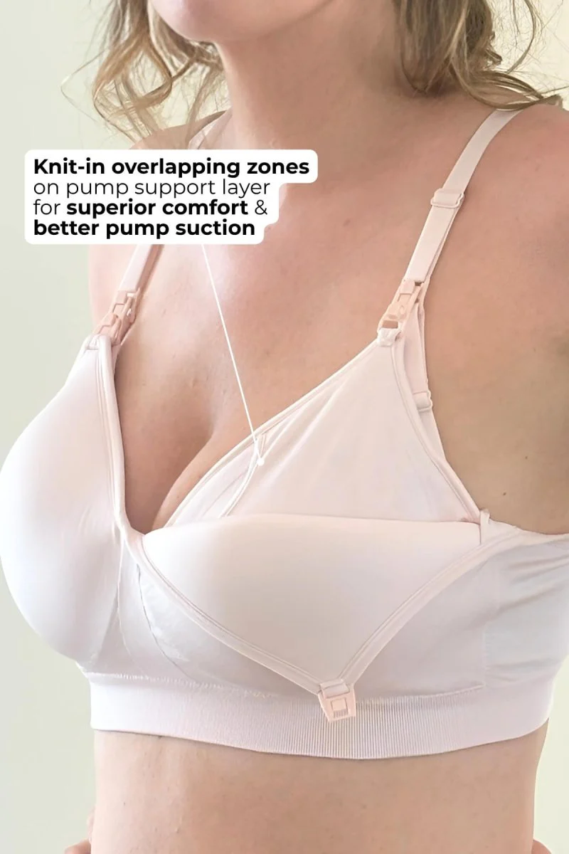 SuperMom® Silhouette Hands-Free Pumping & Nursing Bra | Ballet Slipper - Image 9