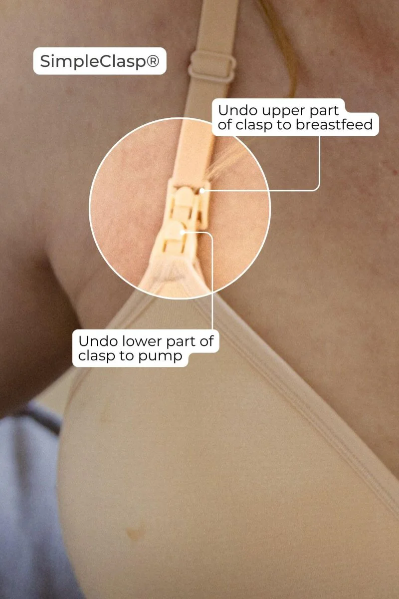 SuperMom® Silhouette Hands-Free Pumping & Nursing Bra | Sunkissed Rose - Image 5